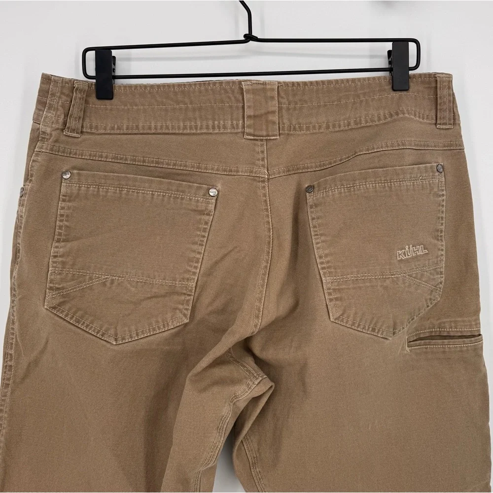 Kuhl Kanvas Vintage Patina Jeans Tan‎ Size 34W x 29.75L